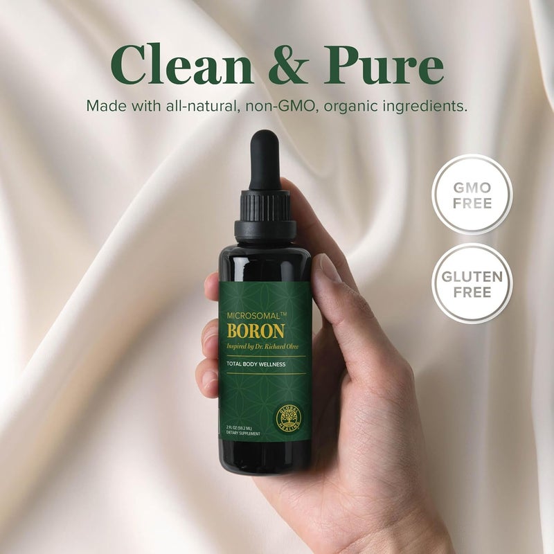 Global Healing Center  Boron Supplement for Men and Women  More Bioavailable Than Liposomal for Bone Health Metabolism and Enhanced Magnesium Absorption 5 mg 2 Oz - Image 4