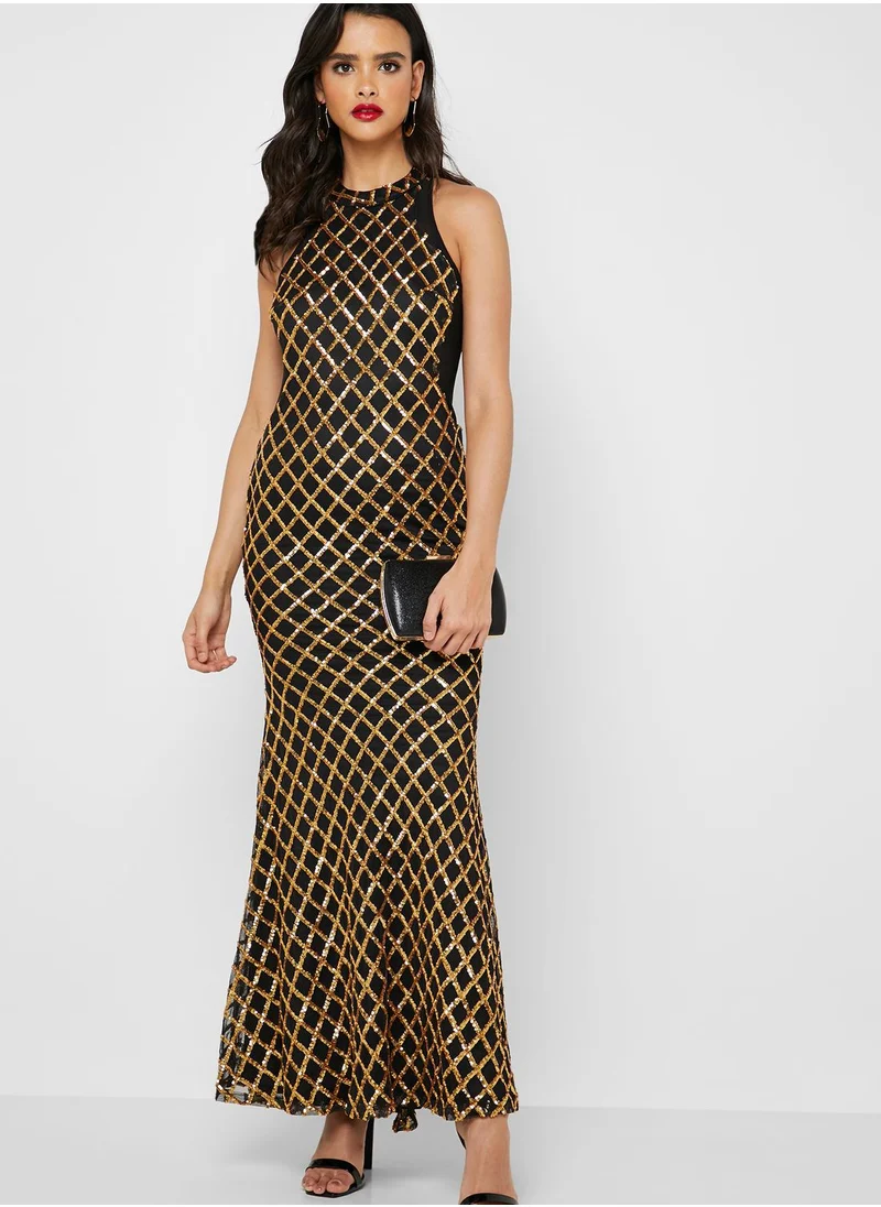 The Clothing Company Sequin Fishtail Maxi Dress