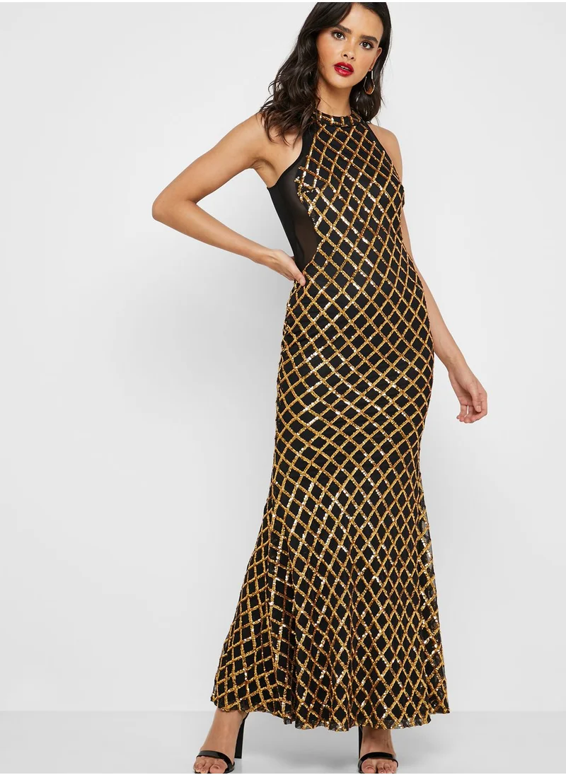 The Clothing Company Sequin Fishtail Maxi Dress