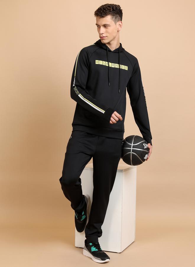 HIGHLANDER Printed Raglan Sleeves Hoodie with Drawstring - Image 4