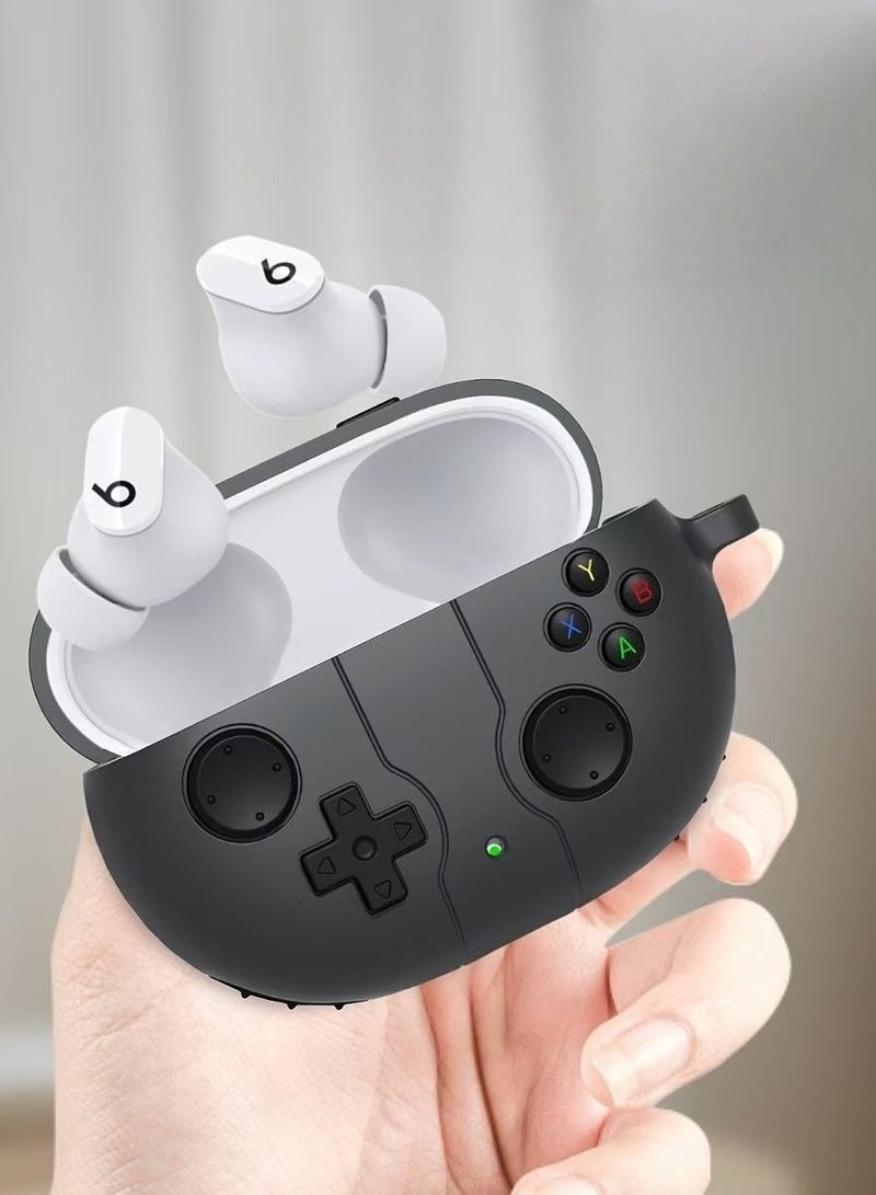 Suitable for Huawei Freebuds 6i/5i, cute and fun cartoon silicone TPU soft protective case, including keychain, cleaning pen, suitable for boys, girls, men and women - black - Image 3