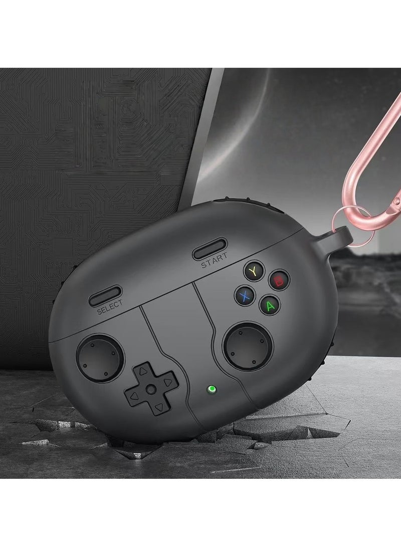 Suitable for Huawei Freebuds 6i/5i, cute and fun cartoon silicone TPU soft protective case, including keychain, cleaning pen, suitable for boys, girls, men and women - black - Image 4