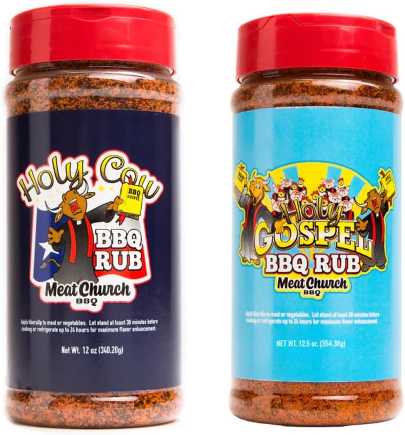 Meat Church BBQ Rub Combo: Holy Cow & Holy Gospel