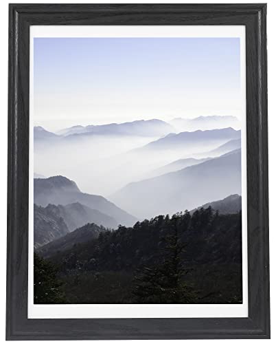 Medog Studio Gallery 12x16 Picture Frame, Display Pictures 11x14 or 12x16, Arc Ultra Edge Poster Frames,Wood - Image 1