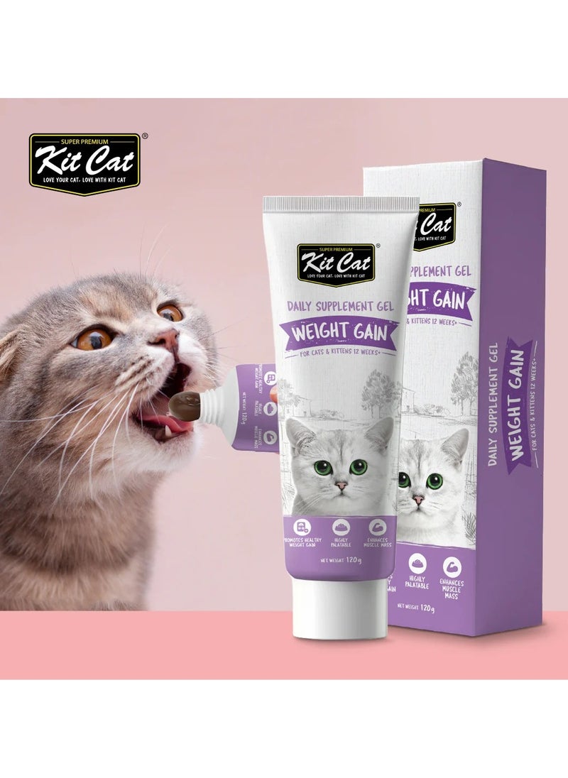 Kit Cat Weight Gain Paste for Cats & Kittens - 120g - Supports Healthy Weight & Muscle Mass  - Image 3