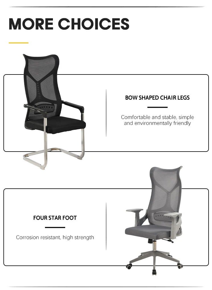 FLYPRO Ergonomic Office Chair - High Back Mesh Design, Sturdy Metal Frame, and Comfortable Seating - Image 4