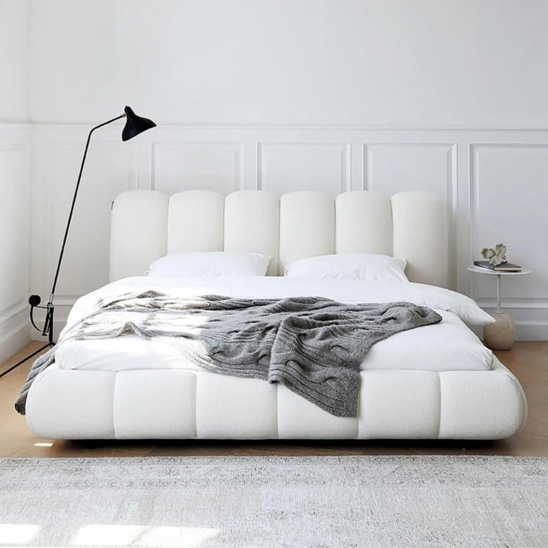 Comfynest Modern Velvet Upholstered Platform Bed Frame - Image 1