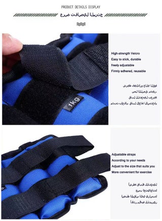 A two-piece sand weight bag for the arms and feet, weighing 2 kilograms, each piece weighing 1 kilogram - view 5