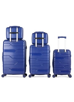 MUSSELZ SPHINX - Complete Luggage Set 5 Piece -UNBREAKABLE PP(Blue)  - Image 2