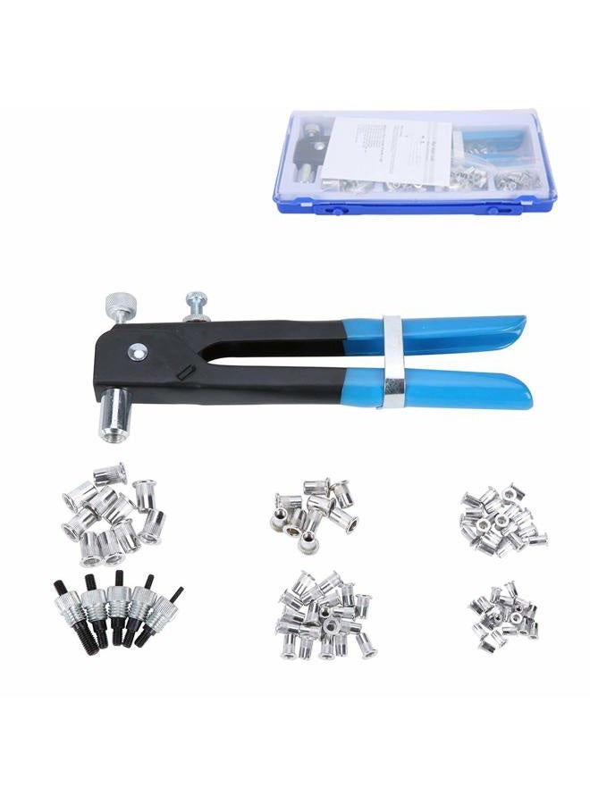 FreeTec M3-M8 Threaded Nut Rivet Insert Tool 86pcs Riveter Rivnut Nutsert Riveting Set - Image 1