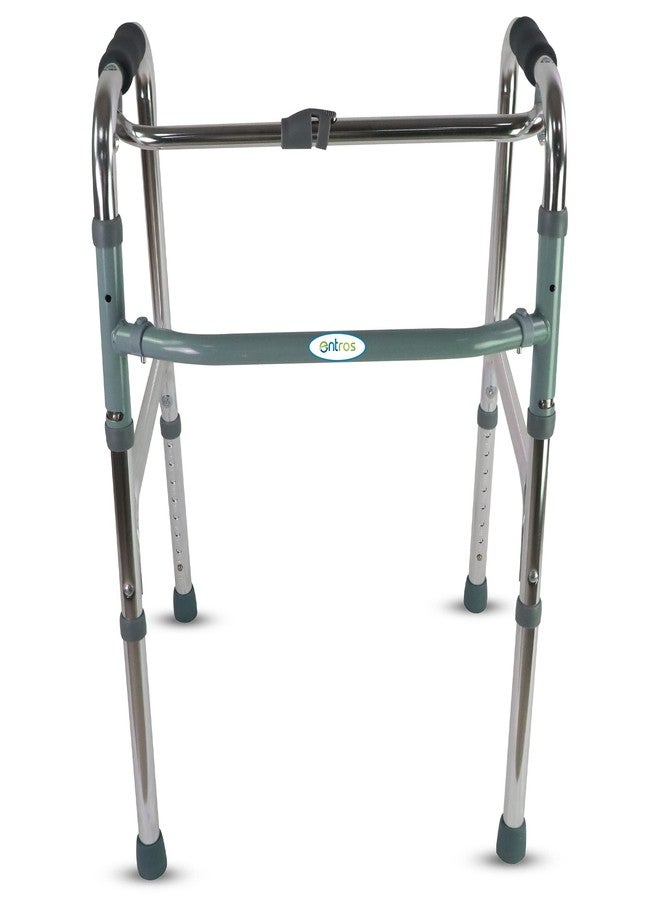 Entros Lightweight Height Adjustable Folding Walker Ideal for Senior Citizen, Old Elder People, Handicap &Patients -SC4005S(Premium Reciprocal Walker) - Image 1