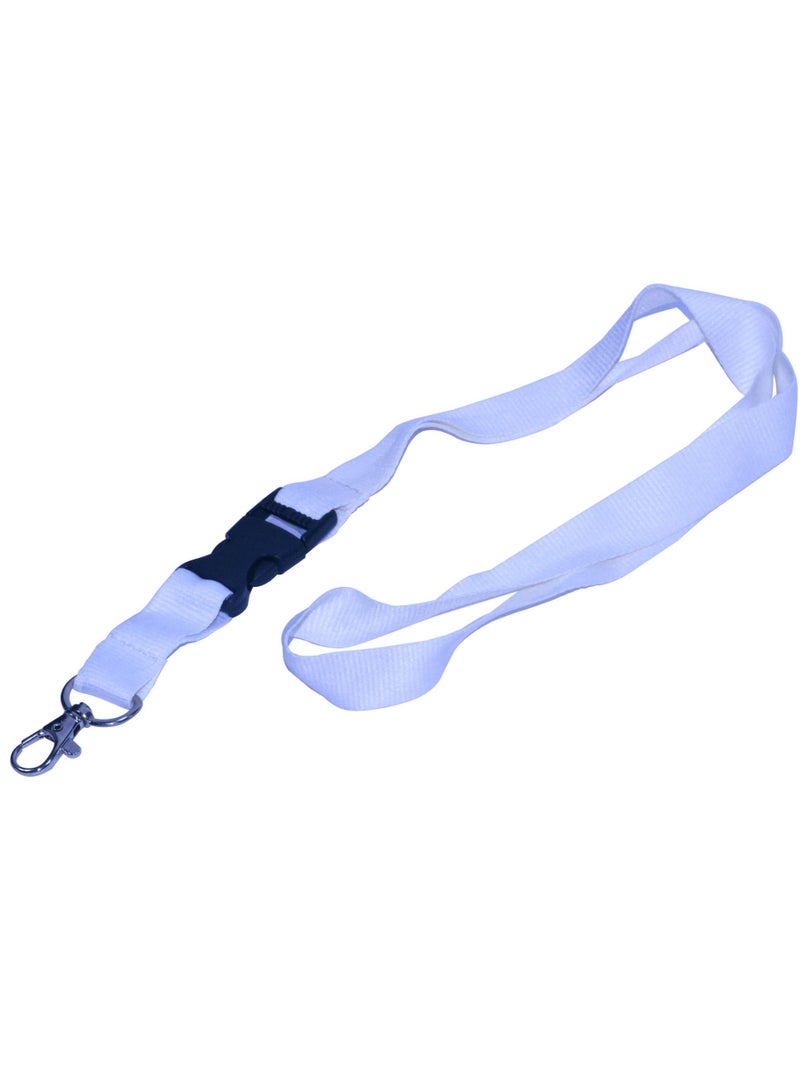 FIS حبل فايز 10 قطع أبيض مع خطاف معدني ودبوس بلاستيكي، 2X90 سم - FSNAPWH/10 - Image 2