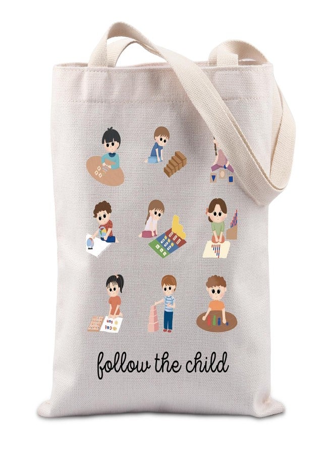 Lywjyb Birdgot Follow the Child Tote Bag - Pink Tower & Moveable Alphabet - Image 1