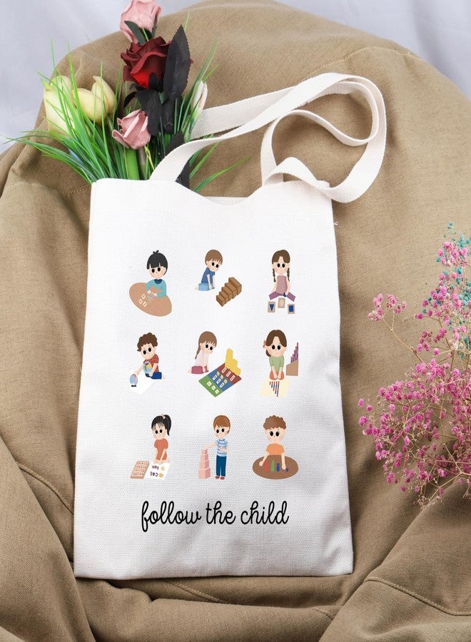 Lywjyb Birdgot Follow the Child Tote Bag - Pink Tower & Moveable Alphabet - Image 3