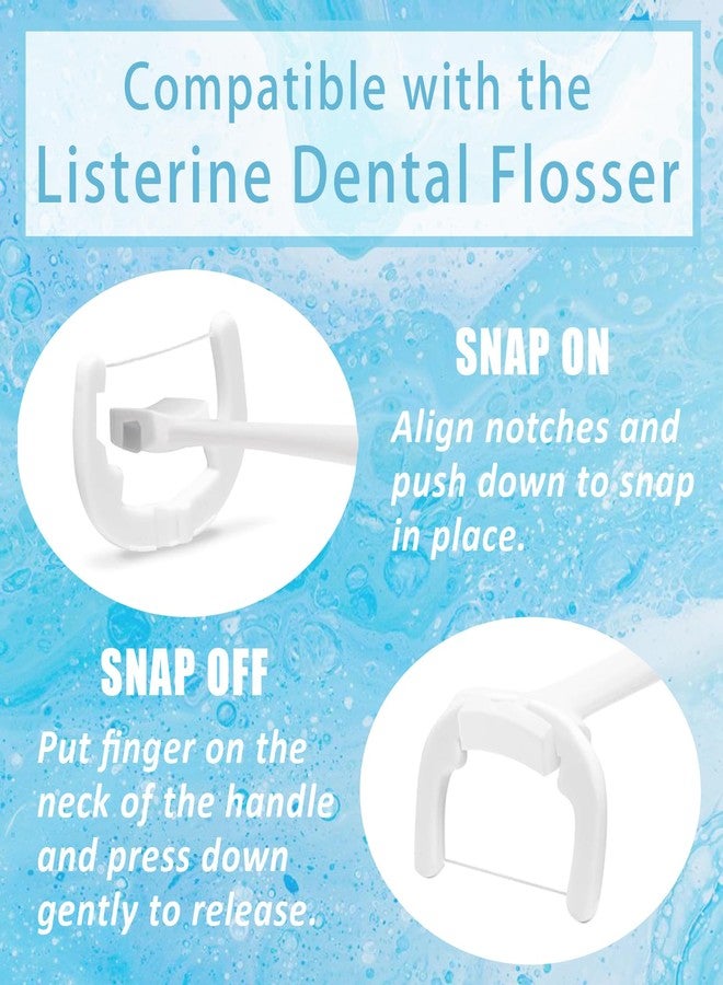 DanTicy Ultraclean Access Flosser Refill Heads Snap-On Dental Flosser Refill Heads for Proper Oral Care & Hygiene 110PCS - Image 2