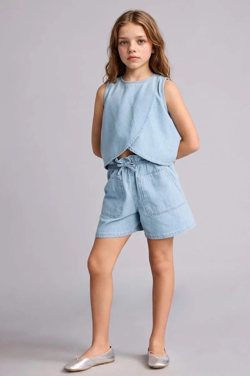 ديفاكتو Girl Girl Denim Shorts