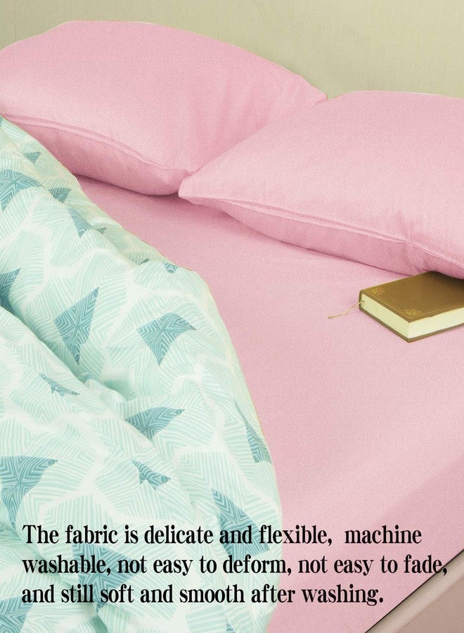 NTBAY Twin Fitted Sheet Only - Brushed Microfiber Deep Pocket Fitted Sheet - Soft, Wrinkle-Free, Fade-Resistant, Stain-Resistant, Hotel Quality Fitted Bed Sheet, Pink - Image 5