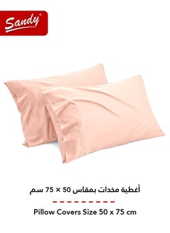 Sandy Sandy Premium Hotel Quality Flat Sheet and Pillow Cases, Bed Sheet 3 Pieces Set, Soft & Breathable and Cooling, King Size 274 x 259 cm, Cantaloupe  - Image 4