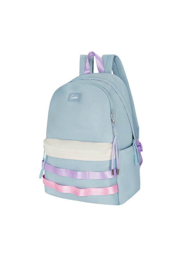 Genie Genie KPACK 20L Chalk Blue Backpack for Women & Girls with 15.6" Laptop Compartment | College bag for Women & Girls| 3 zips with Secret Pocket | Water Resistant Bags | Laptop Backpack for Women - Image 1