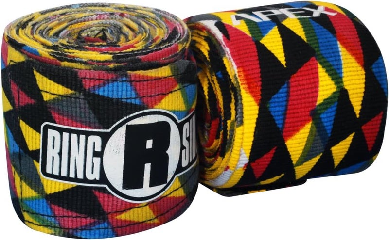 Ringside أبكس 180 بوصة لفافات اليدين - لفافات تدريب مرنة ومتينة مع إغلاق هوك وحلقة، خيارات متعددة الألوان، مثالية لفنون القتال المختلطة، موياي تاي، كيك بوكسينغ - Image 2