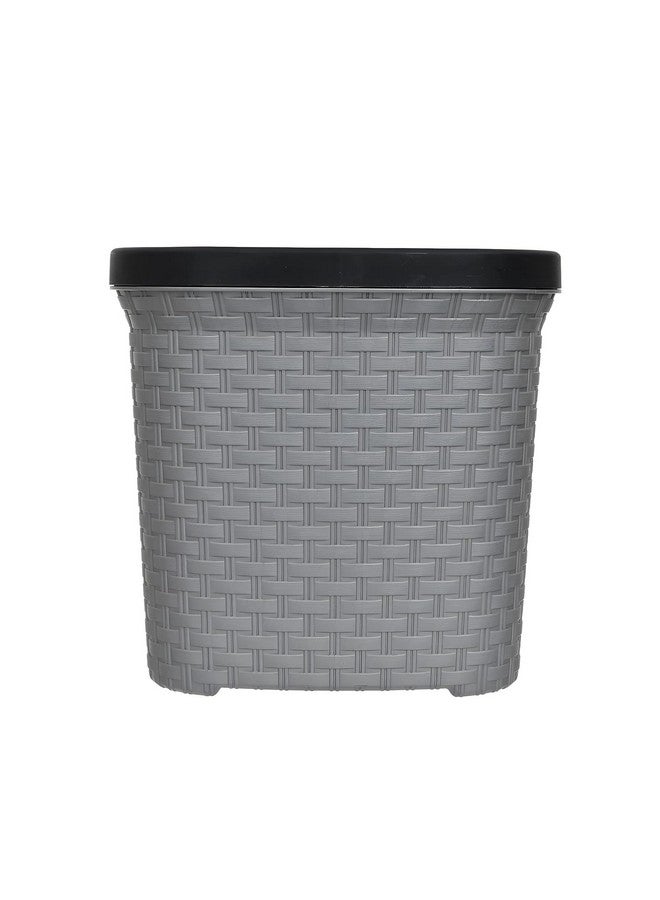 Kuber Industries Kuber Industries Pack of 3 Waste Basket | Open Top Home Dustbin | Waste Bin for Bedroom, Living Room, Kitchen & Bathroom | 7 LTR | Grey  - Image 5