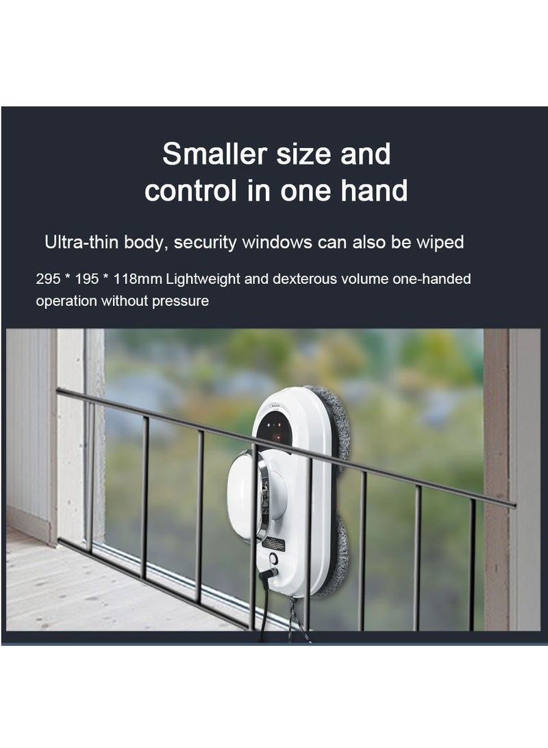 Window Cleaning Robot, Automatic Glass Cleaning Robot with Ultrasonic Water Spray And Control, Electric Smart Cleaner Machine For Outdoor/ Indoor Windows - Image 3