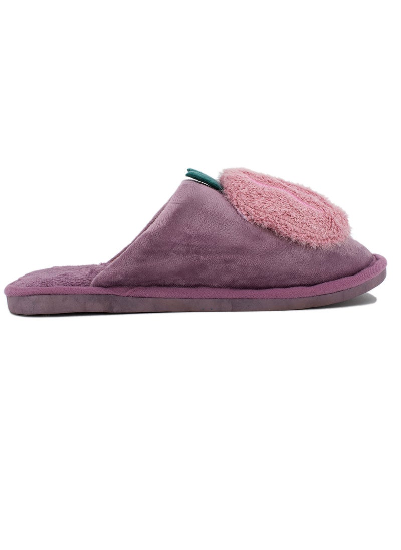 Lucky Kids Mens Womens Cozy Slip On Slippers With Velvet Rubber Non-Slip Sole And Cute With Fruity Plush Design For Little/Big Kid