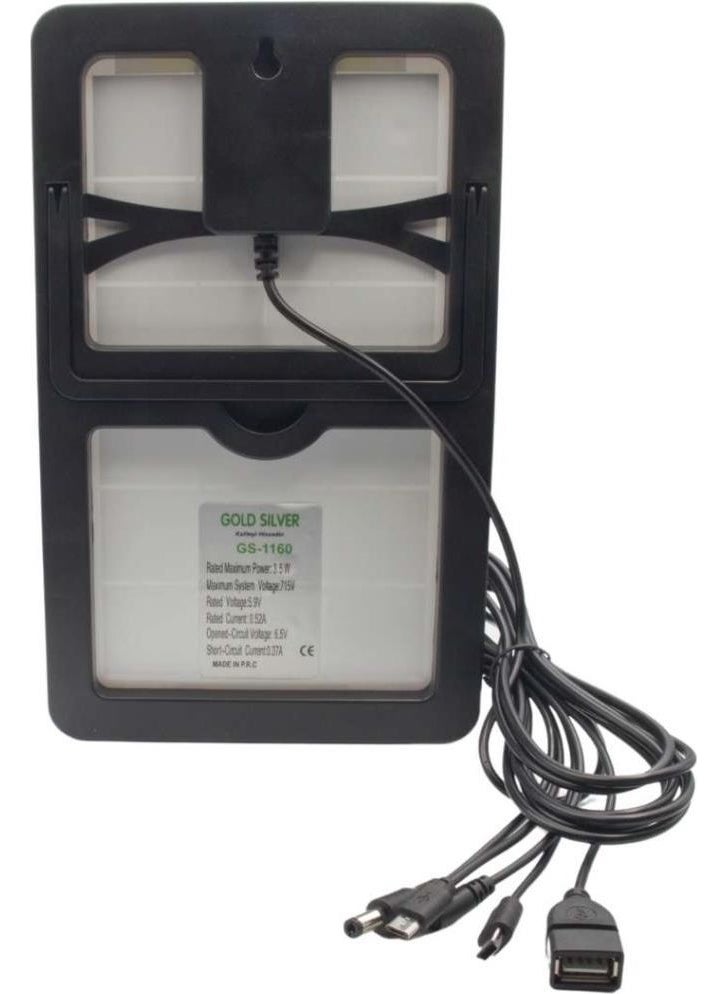 Gold Silver GS-1160 Multifunctional Solar Energy Panel - Charger  - Image 2