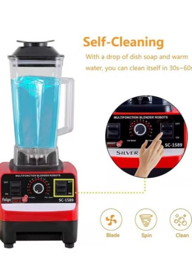 TIGER - BPA-Free Heavy-Duty Electric Blender Mixer – High-Speed Juicer & Food Processor with Ice Crushing Power, Smoothie Maker & Multi-Function Blander for Shakes, Soups & Frozen Drinks** - Image 1