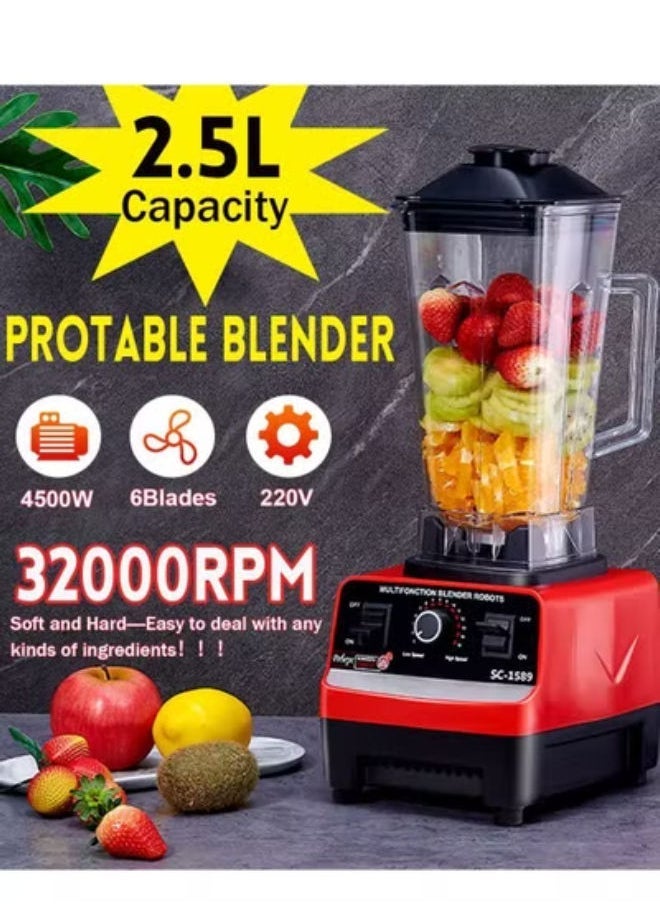 TIGER - BPA-Free Heavy-Duty Electric Blender Mixer – High-Speed Juicer & Food Processor with Ice Crushing Power, Smoothie Maker & Multi-Function Blander for Shakes, Soups & Frozen Drinks** - Image 1