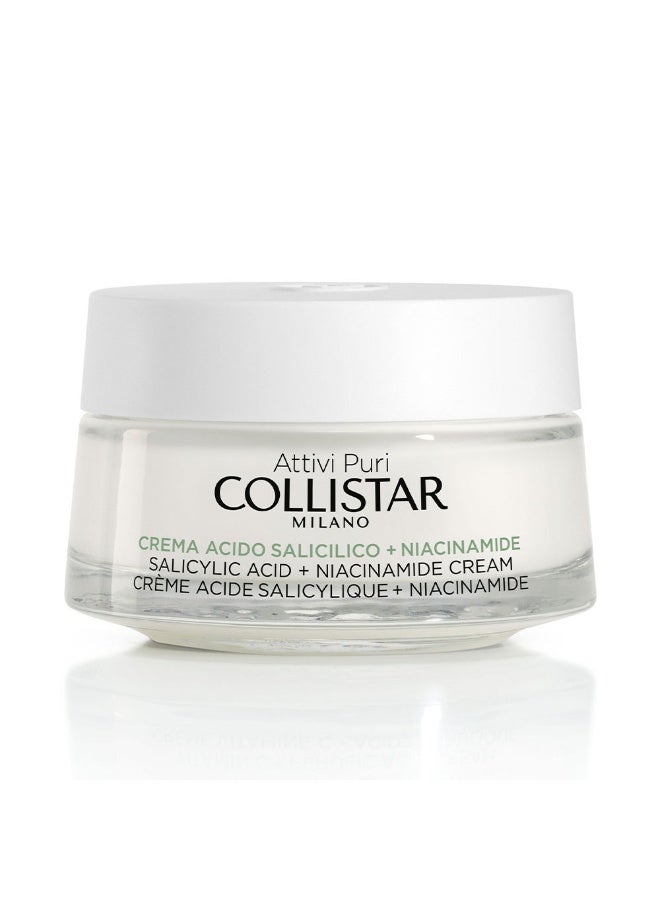 Collistar Pure Actives Salicylic Acid and Niacinamide Cream 50ml - Image 1
