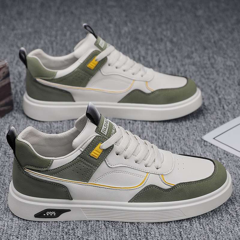 Work Men'S Shoes Spring Waterproof Anti-Slip Leather Youth Sneakers Men'S Versatile Casual Sports Shoes - Image 3