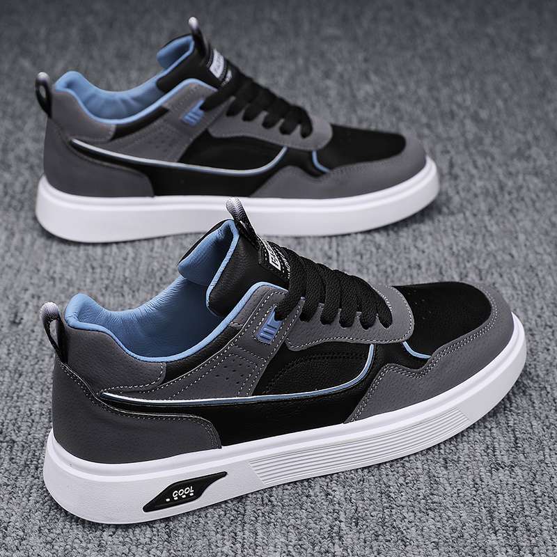 Work Men'S Shoes Spring Waterproof Anti-Slip Leather Youth Sneakers Men'S Versatile Casual Sports Shoes - Image 4