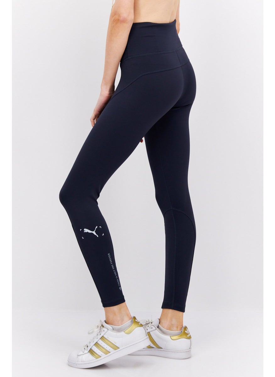 PUMA Women Tight Fit 7/8 Pull-On Training Tight, Navy Blue  - Image 2