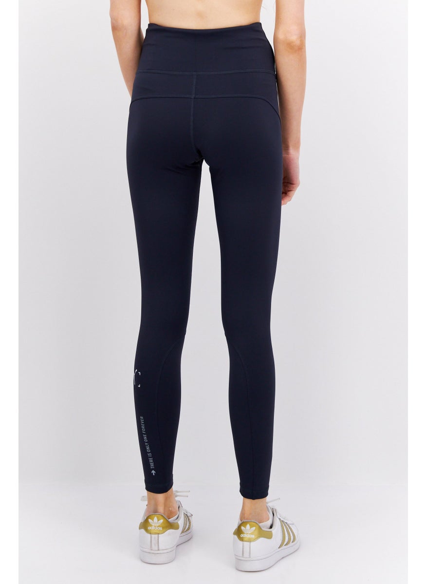 PUMA Women Tight Fit 7/8 Pull-On Training Tight, Navy Blue  - Image 3
