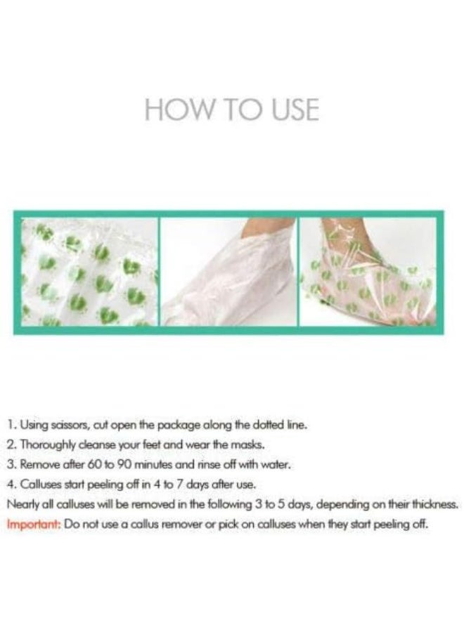 Purederm Exfoliating Foot Mask Peels Away Calluses And Dead Skin In 2 Weeks 5 Pack - Image 5