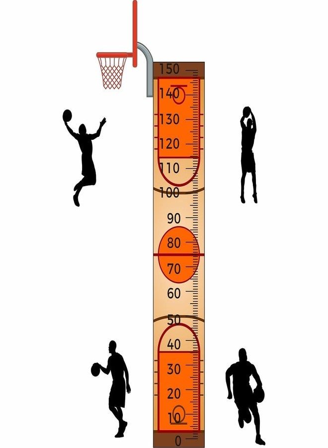 CVANU Height Measuring Scale Self-Adhesive Vinyl Wall Sticker for Wall Decoration (42.6inX69in)_S278 - Image 2