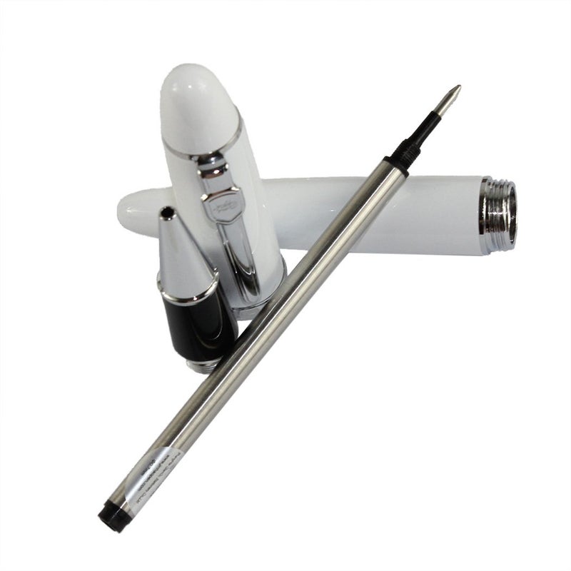 Jinhao 159 Rollerball pen with Original pen pouch - White - Image 5