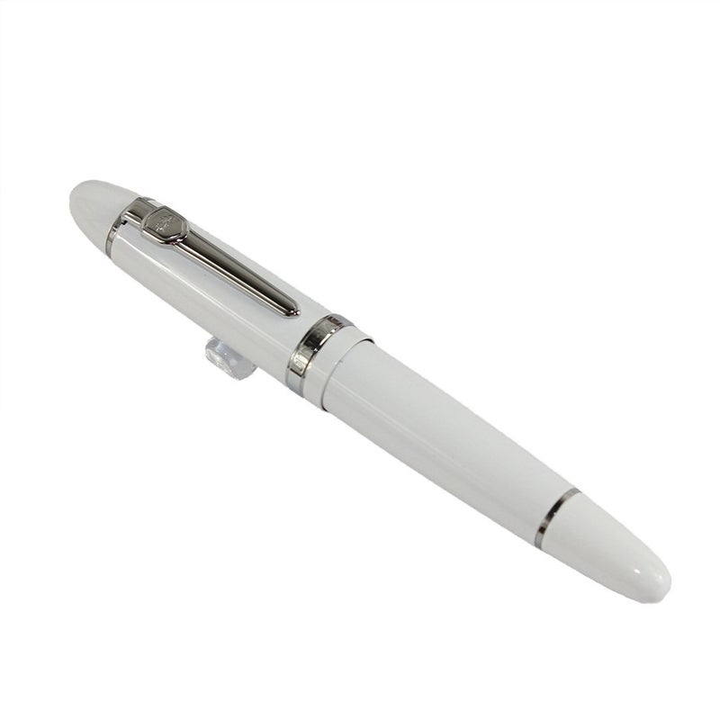 Jinhao 159 Rollerball pen with Original pen pouch - White - Image 2