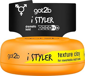 Got2B iStyler Long Lasting Hold No White Residue Silicone Free Texture Matt Finish Hair Clay 75 ml Pack of 1 - Image 1