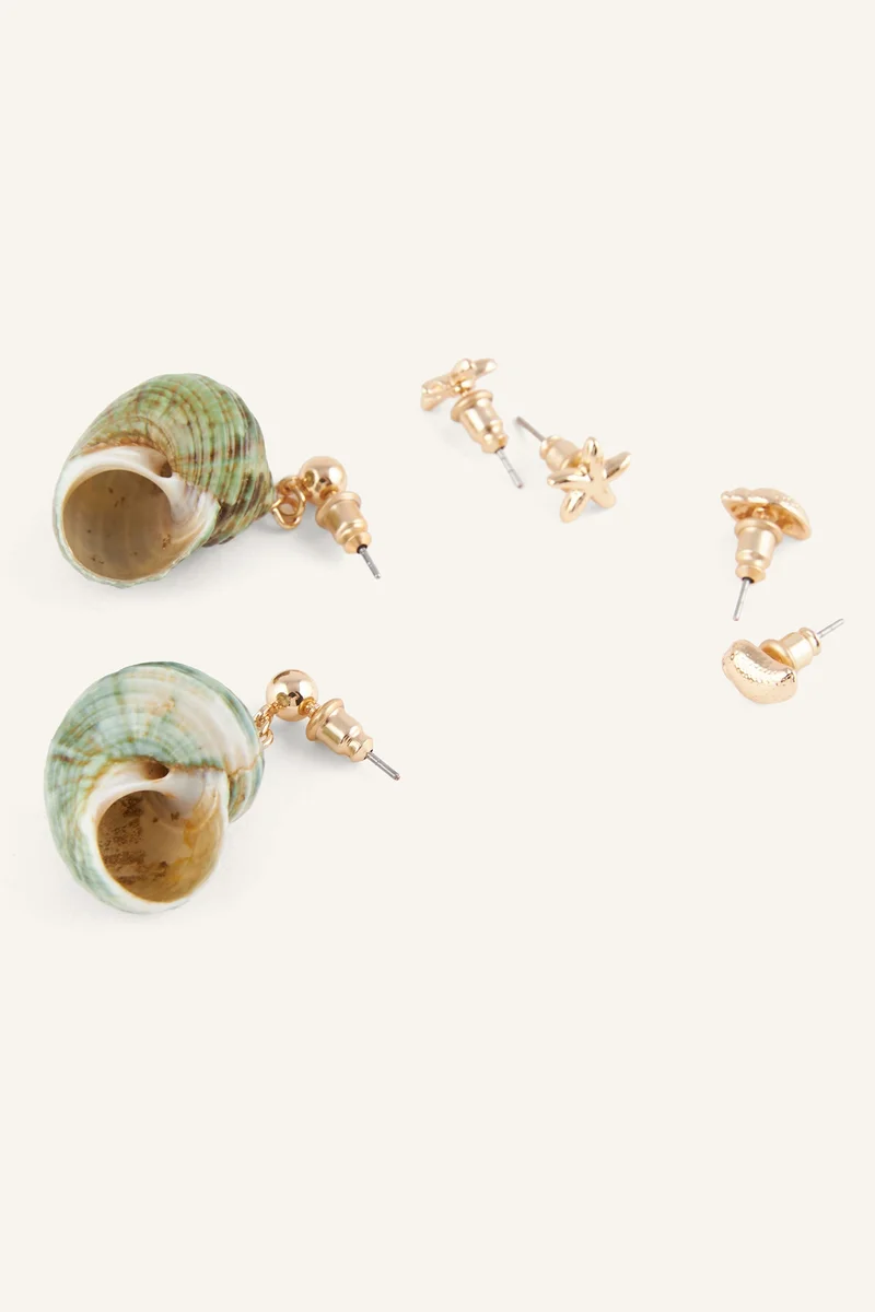 Defacto  Woman 3 Piece Earrings for Women | Best Price UAE