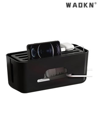Advanced Cable Management Box Extension, Large Wire Organizer with Slotted Top for Phones and Tablets, Surge Protection for Home and Office, Neat and Safe Power Cord Storage - pzsku/Z8757000EA6F3354FBFA8Z/45/_/1739348025/8235e54d-2422-4b93-8d60-23753aeabc0d