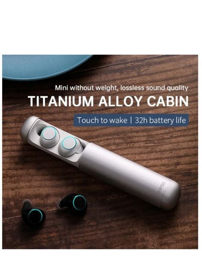 sanag - Sanag Blue J2 Bluetooth V5.0 Headset With Battery Charging case Mini Capsule active Noise Reduction Earphone True Wireless Earbuds - Image 1