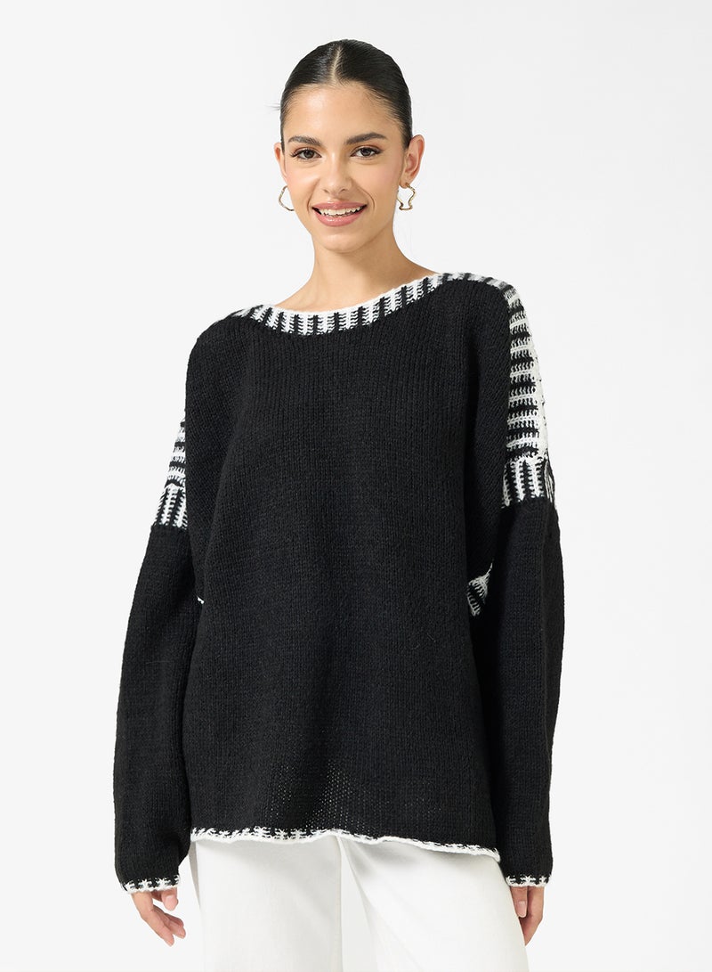 Ginger Marled Monochrome Oversize Sweater - Image 1