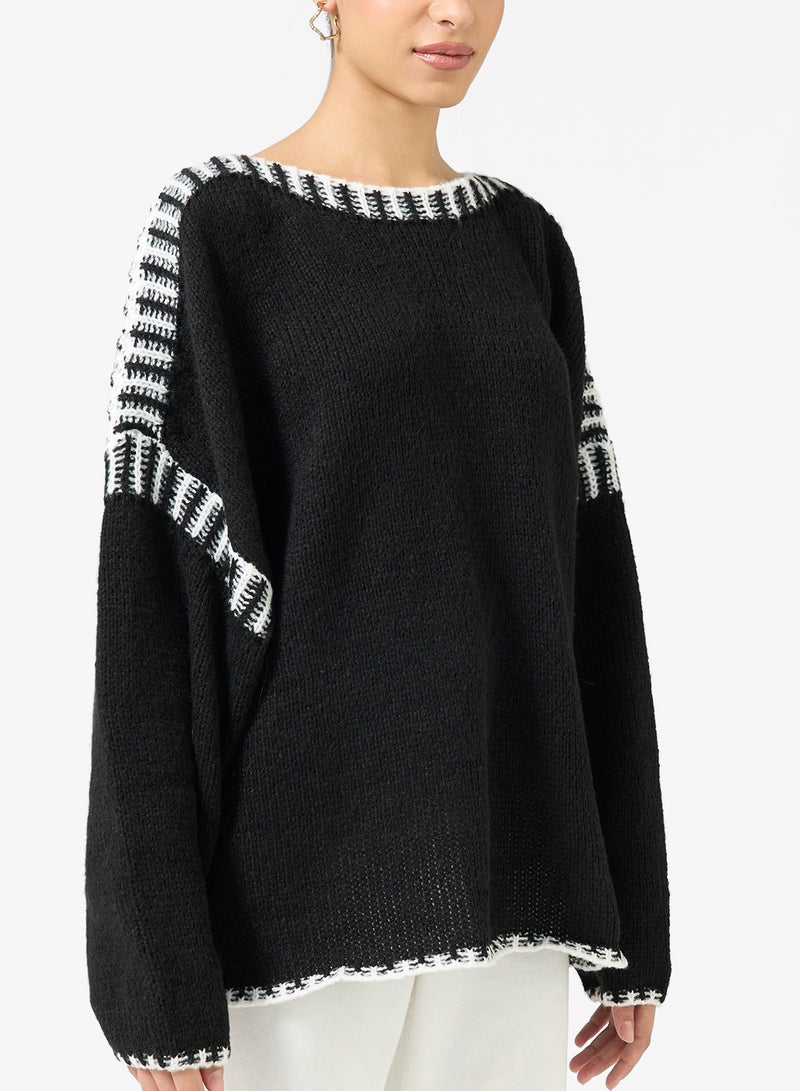 Ginger Marled Monochrome Oversize Sweater - Image 3