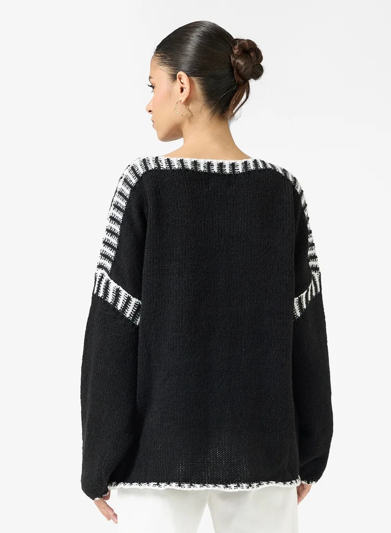 Ginger Marled Monochrome Oversize Sweater