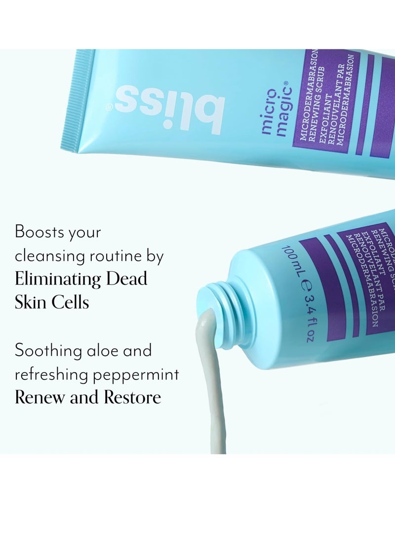 BLISS bliss Micro Magic | Skin-renewing Microdermabrasion Scrub | Straight-from-the-Spa | Tightens Pores & Brightens Skin | Paraben Free, Cruelty Free | 3.4 fl oz - Image 3