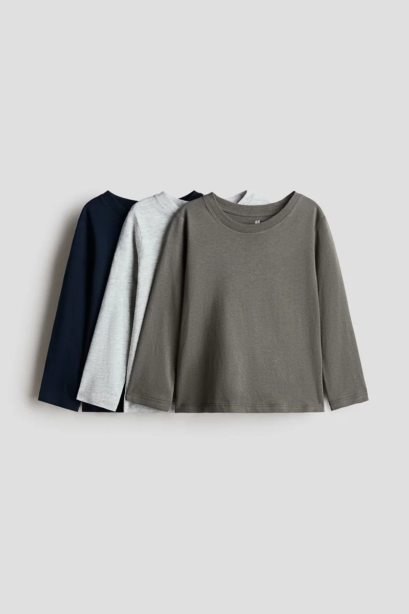 H&M 3-pack cotton tops