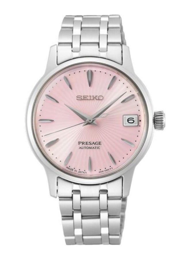 Seiko Ladies' Hand Watch PRESAGE Stainless Band Rose Dial SRP839J1 