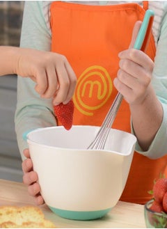 MasterChef Junior Breakfast Cooking Set - 6 Pc Kit Includes Real Cooking Tools for Kids and Recipes - Includes Spatula, Mixing Bowl, Juicer - Homemade Cooking Birthday Party Gift